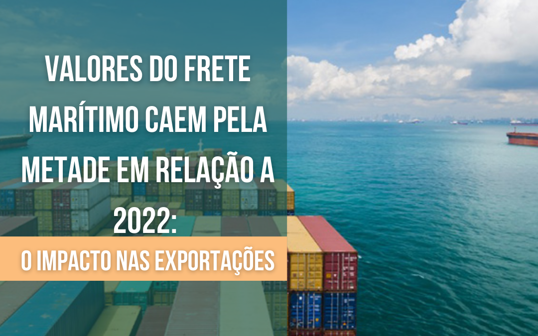Valores do Frete Marítimo Caem pela Metade em Relação a 2022: O Impacto nas Exportações